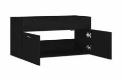 Vaskeskab 90x38,5x46 Cm Spånplade Sort