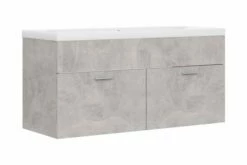 Vaskeskab Med Indbygget Håndvask Spånplade Betongrå 34 Vaskeskab Med Indbygget Håndvask Spånplade Betongrå -TRADEMAX Salg vaskeskab med indbygget haandvask spaanplade betongraa graa 3341194 1