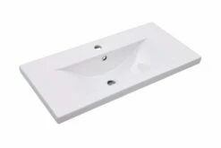 Vaskeskab Med Indbygget Håndvask Spånplade Grå Højglans -TRADEMAX Salg vaskeskab med indbygget haandvask spaanplade graa hoejglans graa 3340931